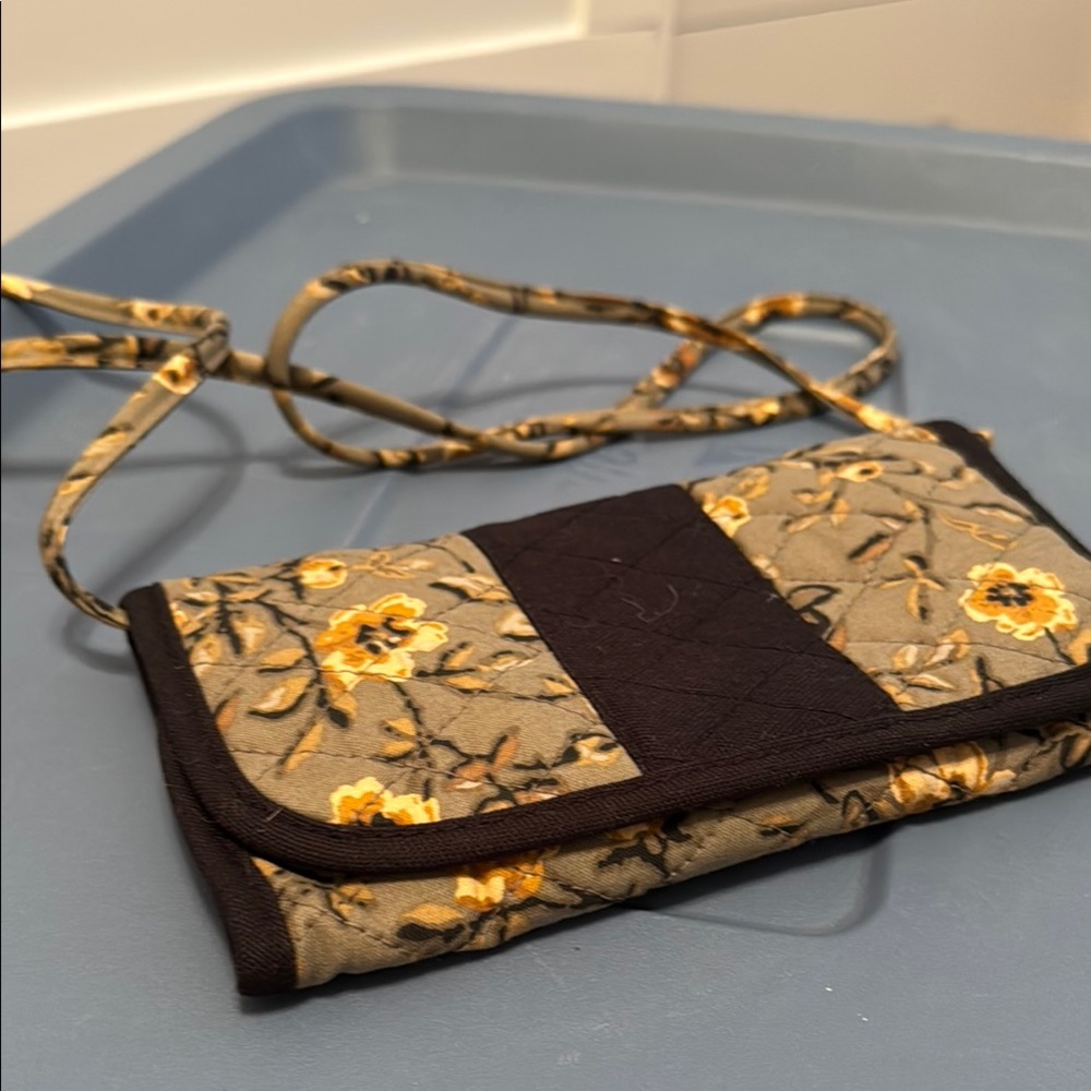 Floral Crossbody Bag in Yellow and Black